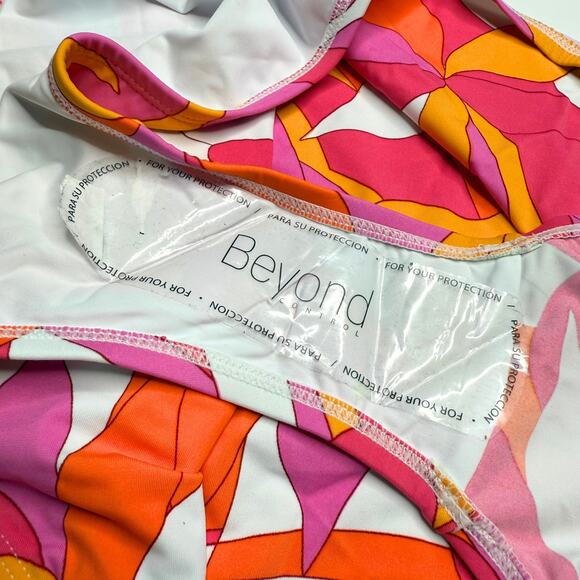 Beyond Control High Waisted Geometric Bikini Bottoms Size 12 Hi Rise Retro Boho - Picture 3 of 9